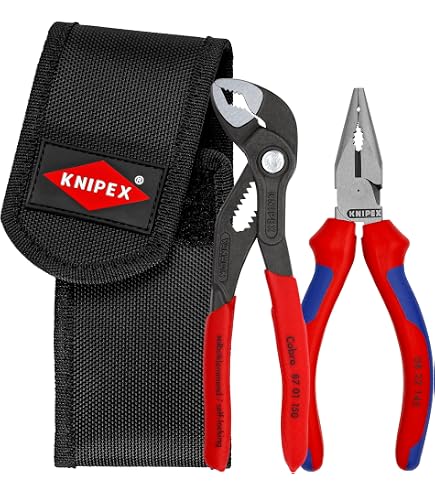 Knipex 00 20 72 V02 Mini pliers set in belt tool pouch (2 Piece